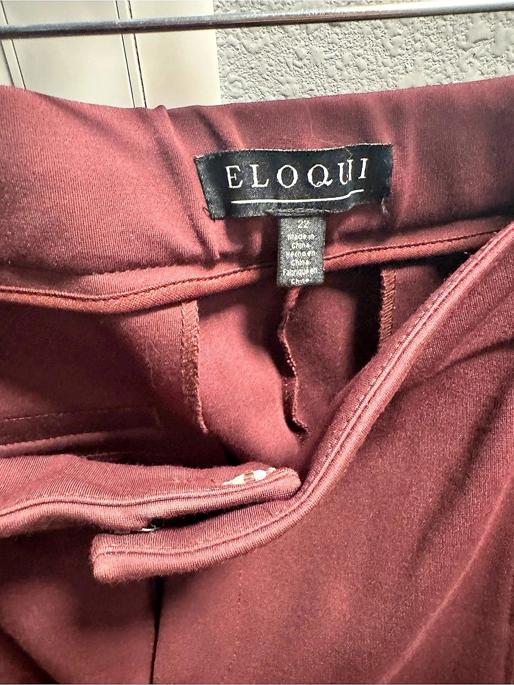 ELOQUII Burgundy Pantsuit Sizes 20 & 22 Like New - Picture 5 of 11